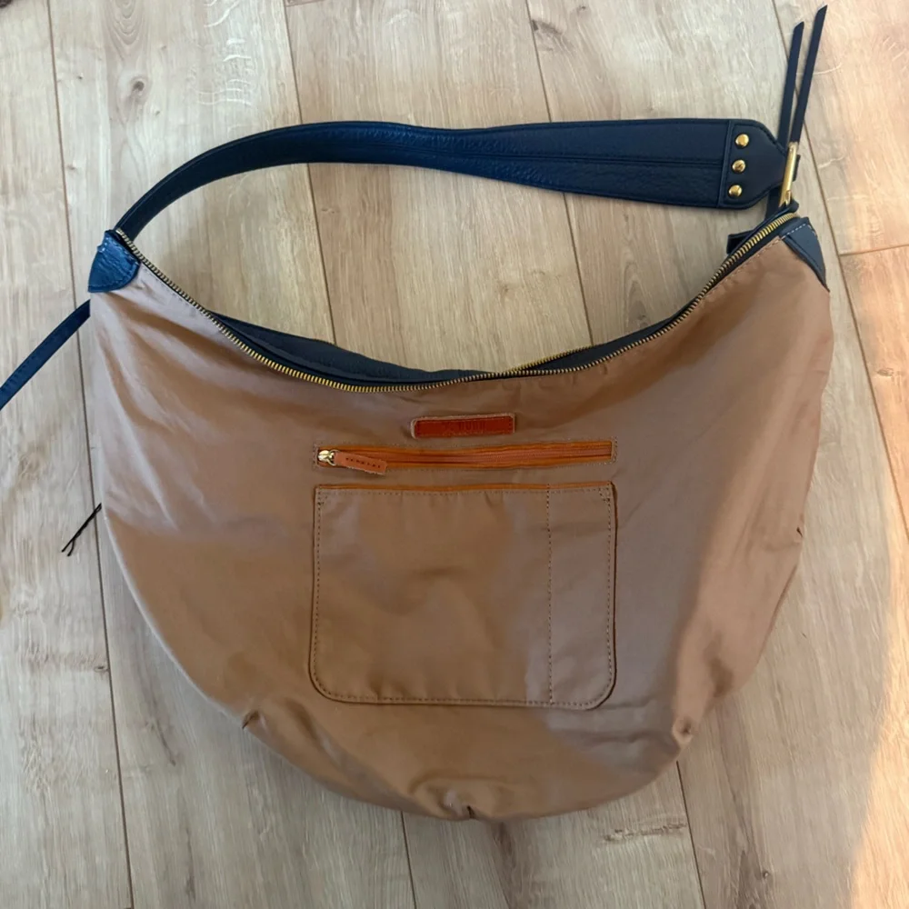 Navy Leather Hobo Purse - Picture 10 of 11